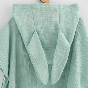 Detské mušelínové pončo Feeling mint 80 cm