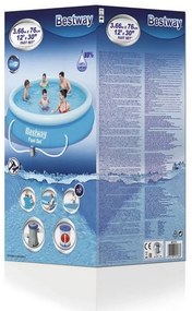Samonosný rodinný bazén s kartušovou filtráciou 366 x 76 cm BESTWAY Fast Set 57274