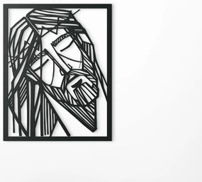 drevko Moderný obraz Ježiš s tŕňovou korunou Rozmer obrazu: 41 x 32,5 cm, Farba dekorácie: Čierna