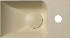 Krémové betónové umývadlo 31x17 cm Piccolino – Sapho