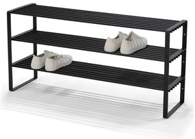 Čierna kovová skrinka na topánky 100x48,5x29 cm Rex – Spinder Design