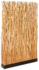 Stojacia lampa Natural Paravent 180cm natural longan wood