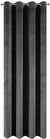 Elegantný čierný záves 140 x 250 cm Dĺžka: 250 cm