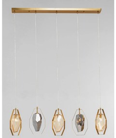 Diamond visiaca lampa mosadzná