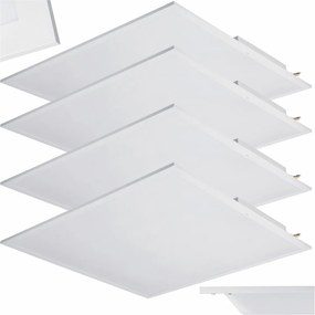 4x LED zapustený stropný panel 60x60 40W 4000k