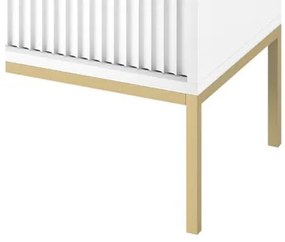 Široká komoda Mijano Gold MKSZ154, Farby:: biela
