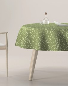 Obrus okrúhly farba produktu zelená látka vzorované