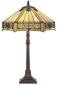 Vitráž lampa do obývačky Tiffany AFRIKA Ø40*64