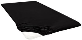 Biberna Napínacia plachta na vrchný matrac (čierna, 180 – 200 x 200 cm)  (100227070)
