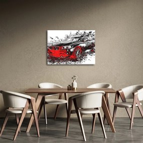 Obraz - Maľované auto v akcii (70x50 cm)