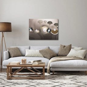Obraz - Zlatohnedá abstrakcia (70x50 cm)