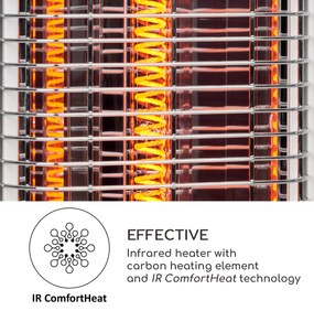 Blumfeldt Heat Guru Plus, vonkajší sálavý ohrievač, 1200 W, 3 nastavenia ohrevu, diaľkové ovládanie