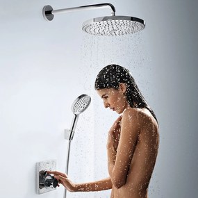 HANSGROHE Raindance Select S horná sprcha 2jet, priemer 301 mm, so sprchovým ramenom 390 mm, chróm, 27378000