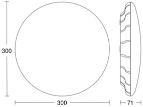 Steinel 081072 - LED Stropné svietidlo so senzorom RS PRO S10 SC 9,1W/230V 4000K