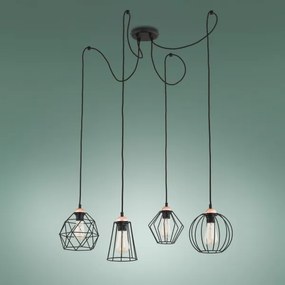 Luster na lanku GALAXY 4xE27/60W/230V pavúk