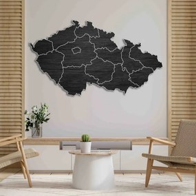 Drevená puzzle nástenná mapa Česká republika | SENTOP M002