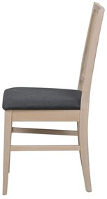 Sivá dubová jedálenská stolička Rowico Fillipa