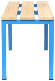 Lavica do šatne 100 x 35 x 45 cm, modrá - ral 5012