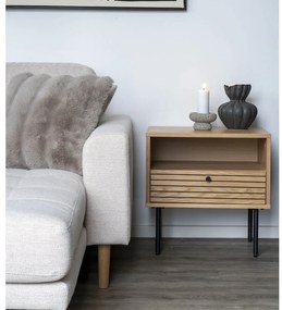 Odkladací stolík s doskou v dubovom dekore 40x50 cm Kyoto – House Nordic