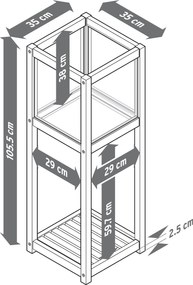 Ozdobný lampáš s poličkou