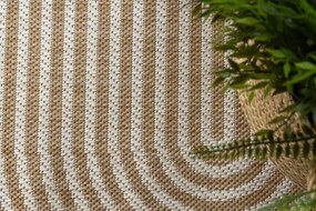 Koberec ORGANIC 1835 geometrický, krémový / naturálny