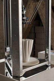 Ferm Living Kameninová váza Dedali Off-white