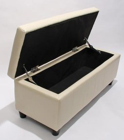 Skladovacia lavica Krien 112 x 45 x 45cm - Krémová