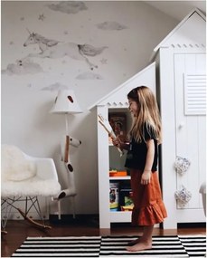 Samolepka do detskej izby Jednorožec na oblohe L