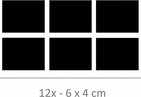 Označto Sada štítkov / nálepiek, štítok čierny "OBDĹŽNIK" - VEĽKÉ - 12ks