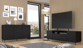 TV stolík/skrinka Dintanna 193 (čierna + čierna). Akcia -20%. Vlastná spoľahlivá doprava až k Vám domov. 1124912