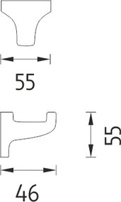 Nimco Háčik jednoduchý MONOLIT - MO 4054-26