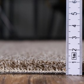 Condor Carpets, Metrážny koberec Prestige 492, na mieru, šíře 4m, hnedá, ab (mriežka), detská izba