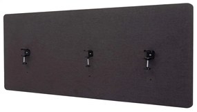 Akustický panel na stôl HWC-G75 - dvojstenná látka/textil - 60x160cm - hnedo-sivá