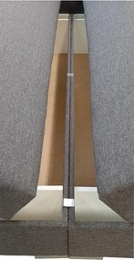 Boxspring sendvičová manželská posteľ, 200x180, sivá (č.145/čelo zina)