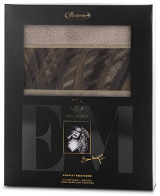 Eva Minge FROTÉ UTERÁK EVA MINGE11 SADA 1KS 30X50 CM, 1KS 50X90 CM, 1KS 70X140 CM BÉŽOVÁ