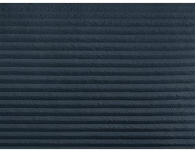 Tmavomodrá čalúnená dvojlôžková posteľ s úložným priestorom a roštom 160x200 cm Jade – Bobochic Paris