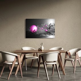 Obraz ružových gulí (90x60 cm)