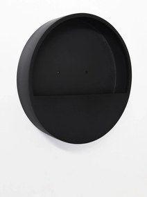 Květináč na stenu MURA, sklolaminát, Ø 50 cm, čierná