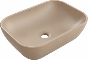 Mexen Rita umývadlo na dosku 45 x 32 cm, cappuccino mat - 21084564