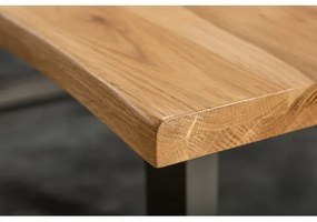 Jedálenský stôl 39436 180x90cm Masív drevo Divoký Dub  - Komfort-nábytok
