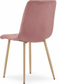 Set 4 kresiel TURIN - ružový zamat