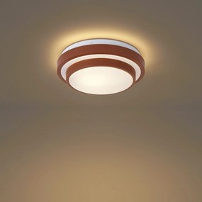 Moderné stropné svietidlo Sienna s bielym 25 cm IP44 - Walden