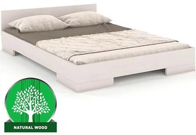 Posteľ drevené buk Skandica Spectrum Nízka 180x200 Biely