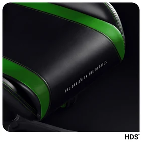 Herné kreslo Diablo X-Horn 2.0 Normal Size, čierno-zelené