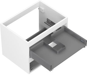Mexen Box-A, závesná skrinka 60 cm, 2 zásuvky, biela matná, 91AX0-0600-470-2-01