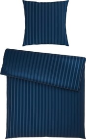 XXXLutz POSTEĽNÁ BIELIZEŇ satén tmavomodrá 135/200 cm Dieter Knoll - Online Only bytové doplnky - 008105035303