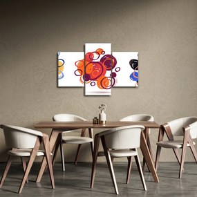 Obraz farebných kruhov (90x60 cm)