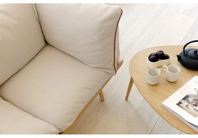 Krémovobiela lavica Lounge Around – UMAGE