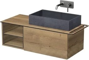 Kúpeľňová skrinka Naturel Oxo 110x50 cm dub Halifax matný OXO110P701ZKDPOUT