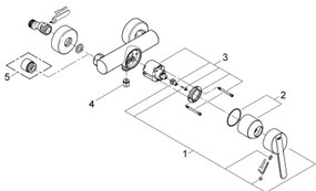 GROHE 32270000 - Sprchová batéria FEEL DN 15, lesklý chróm